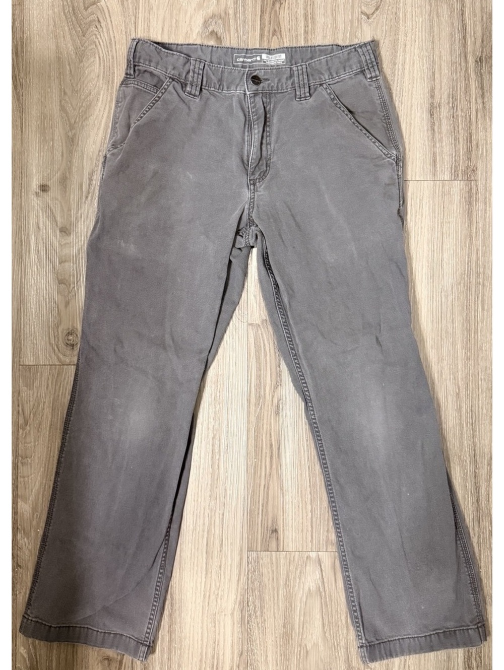 Carhartt Men's Relaxed Fit Work Pants 32x30 Gray - Picture 2 of 7